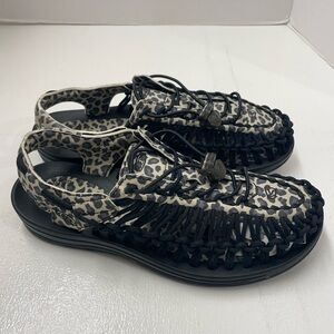 Keen Black and Leopard Women's Sandals